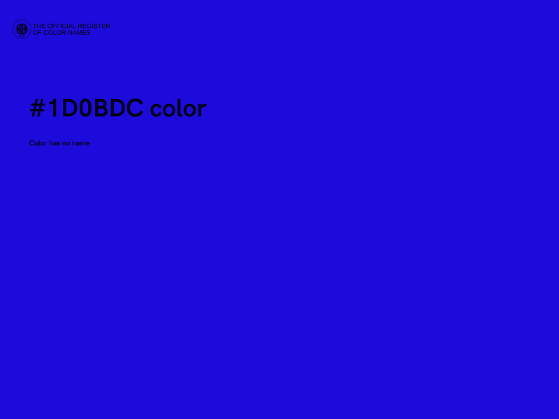 #1D0BDC color image