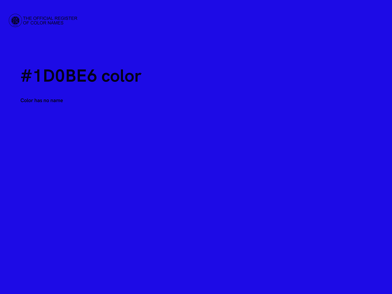 #1D0BE6 color image