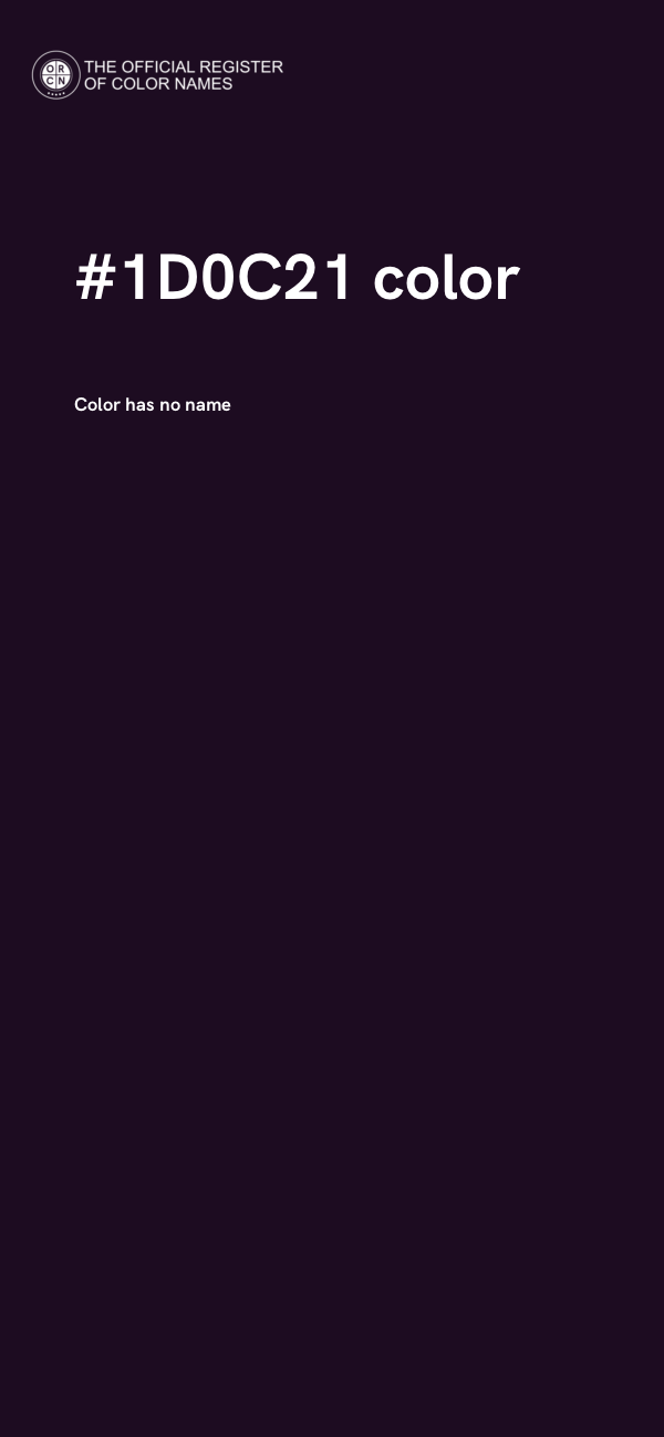 #1D0C21 color image
