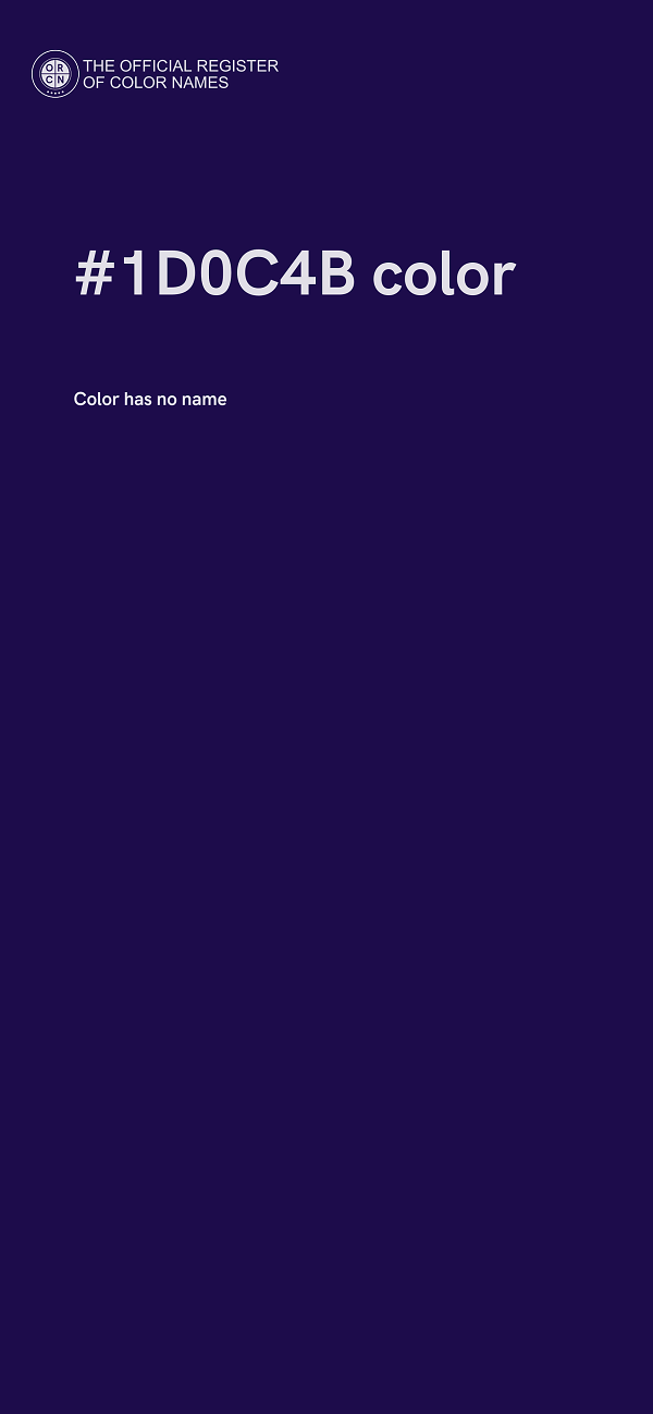 #1D0C4B color image