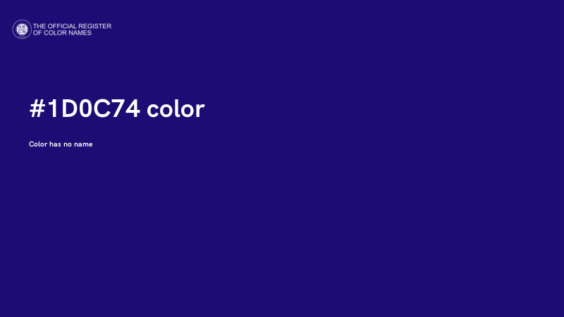 #1D0C74 color image
