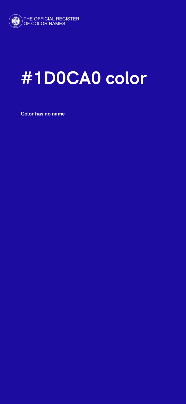 #1D0CA0 color image