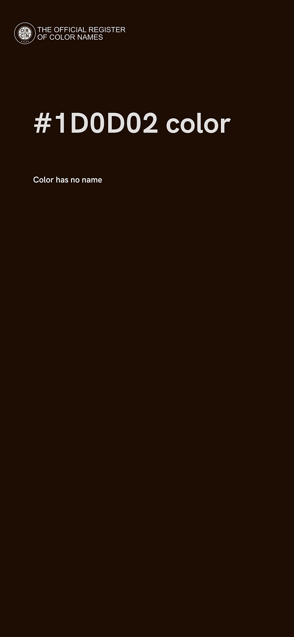 #1D0D02 color image