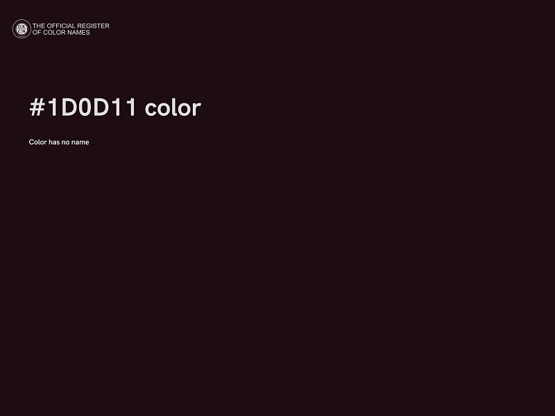 #1D0D11 color image