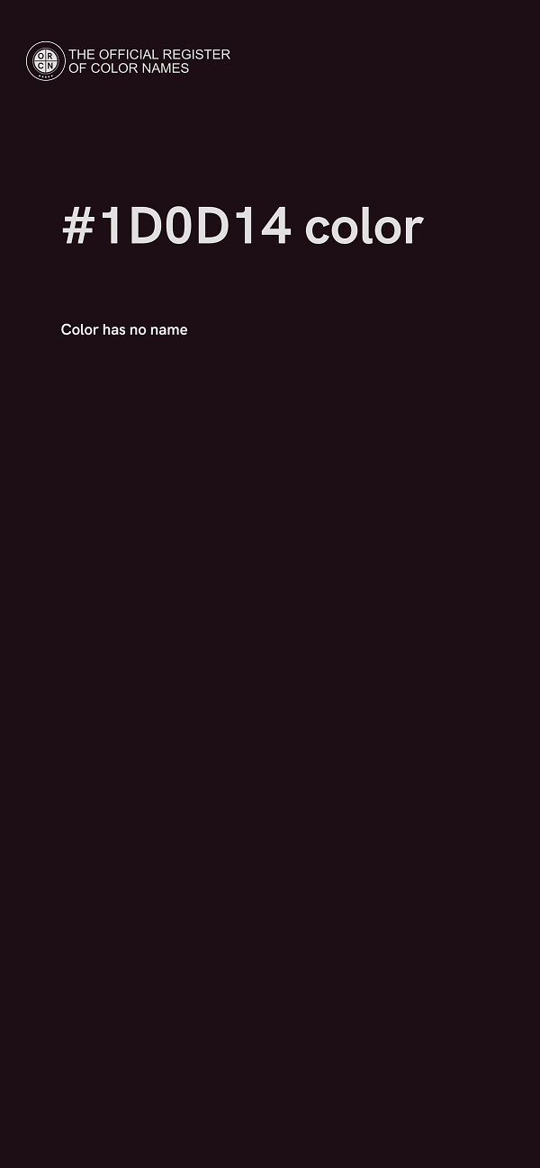 #1D0D14 color image