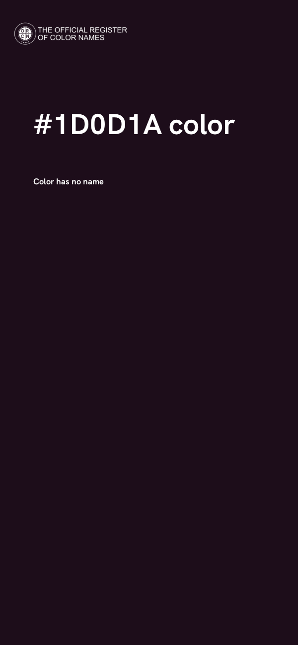 #1D0D1A color image