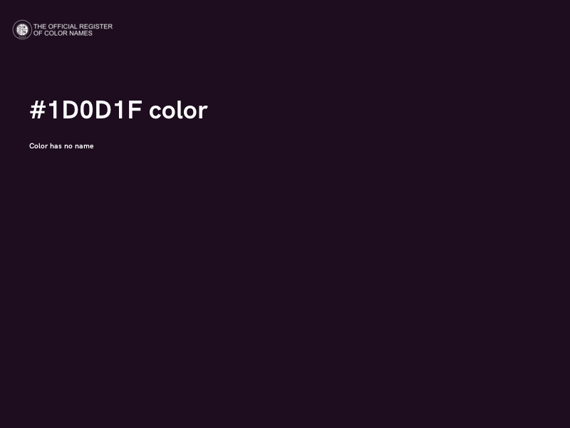 #1D0D1F color image