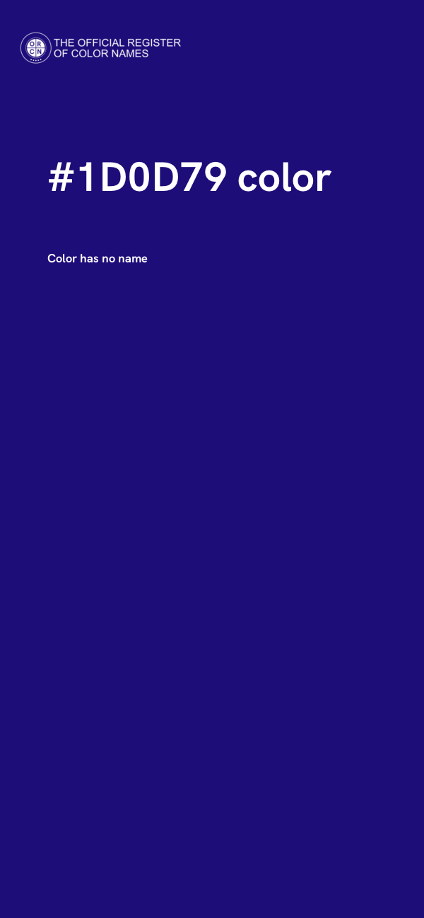 #1D0D79 color image