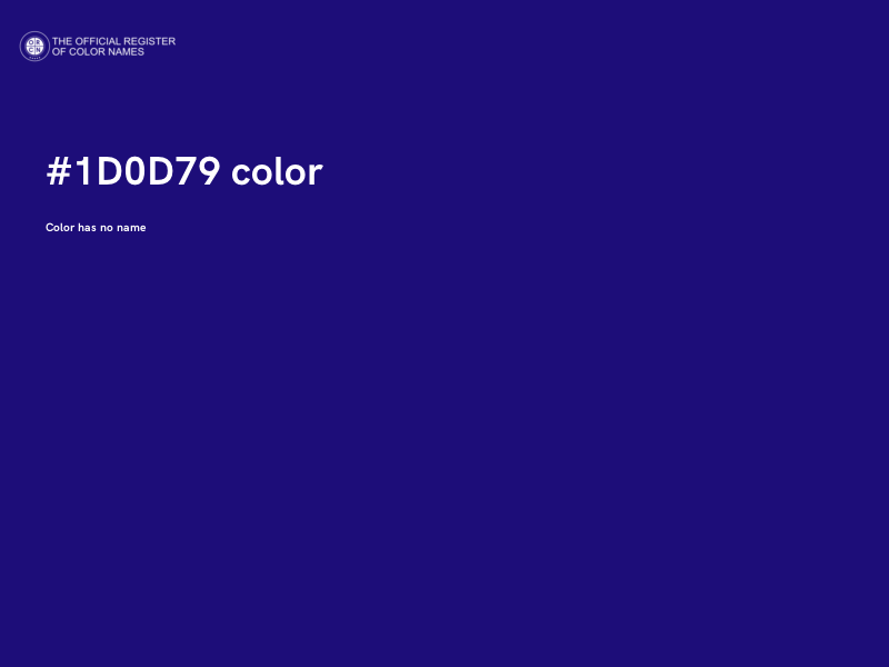 #1D0D79 color image