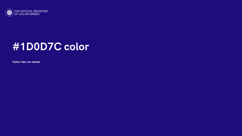 #1D0D7C color image