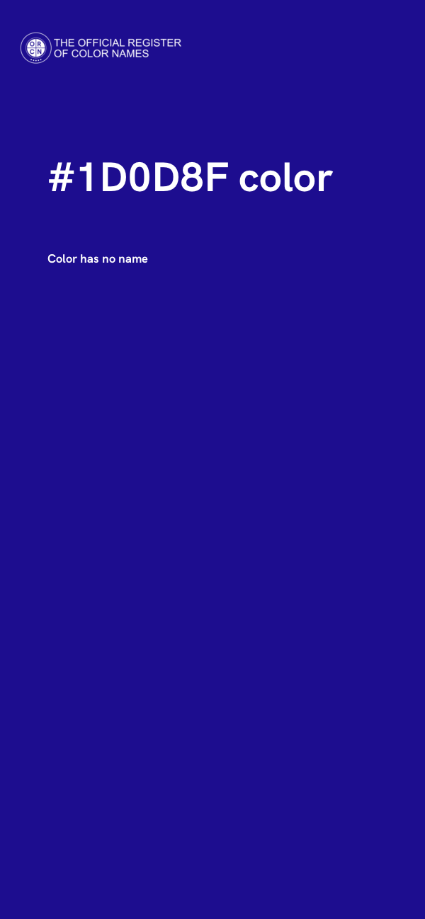 #1D0D8F color image
