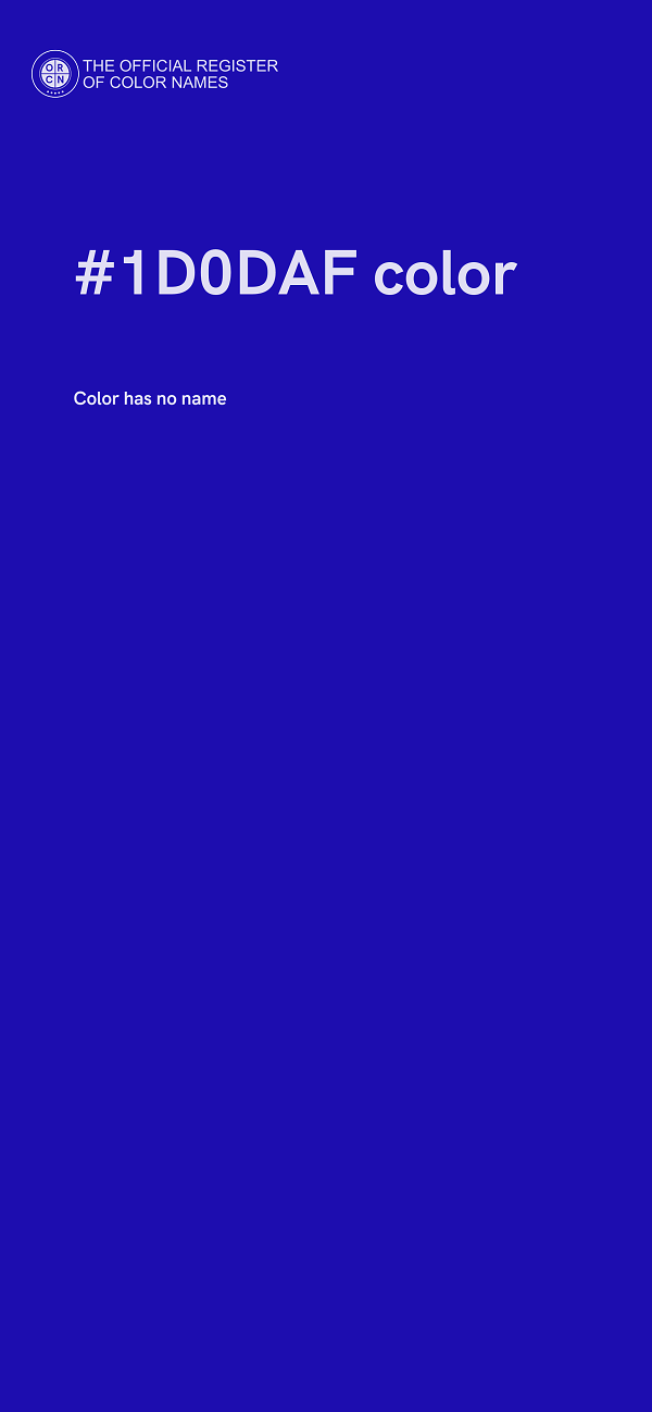 #1D0DAF color image