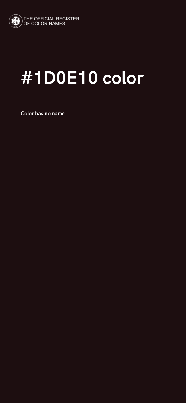 #1D0E10 color image