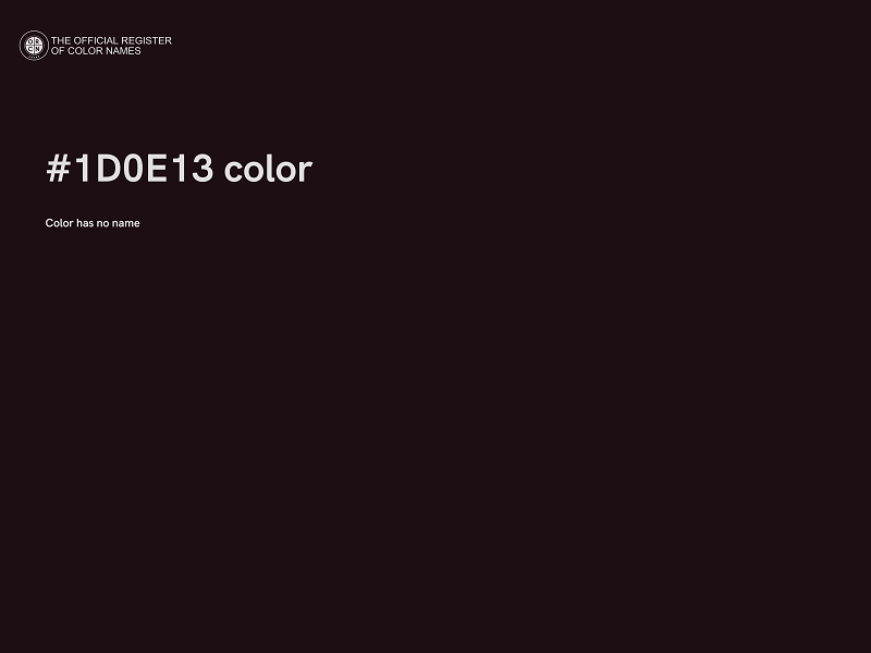 #1D0E13 color image