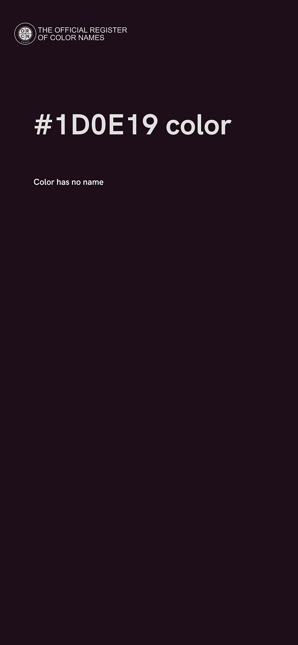 #1D0E19 color image