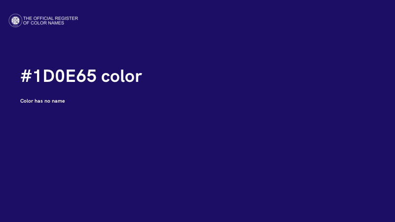 #1D0E65 color image