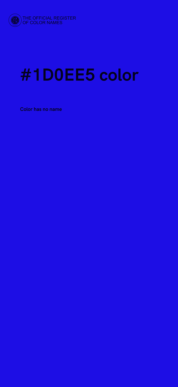 #1D0EE5 color image