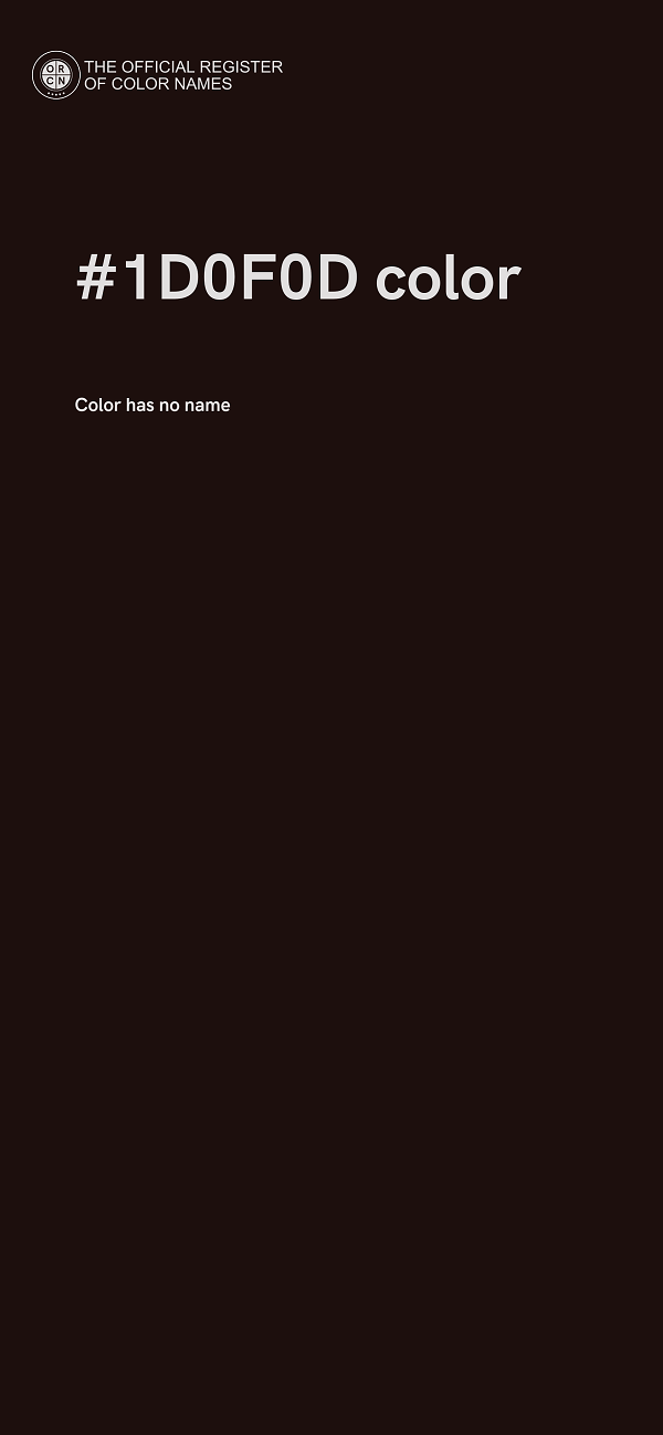 #1D0F0D color image