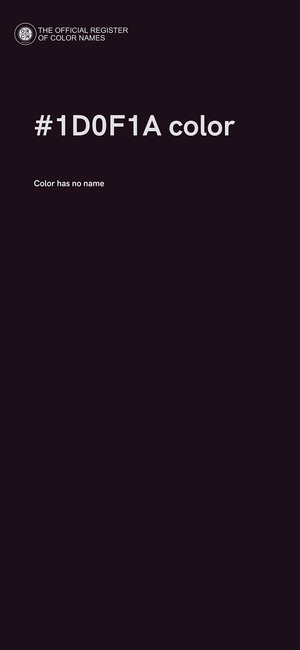 #1D0F1A color image