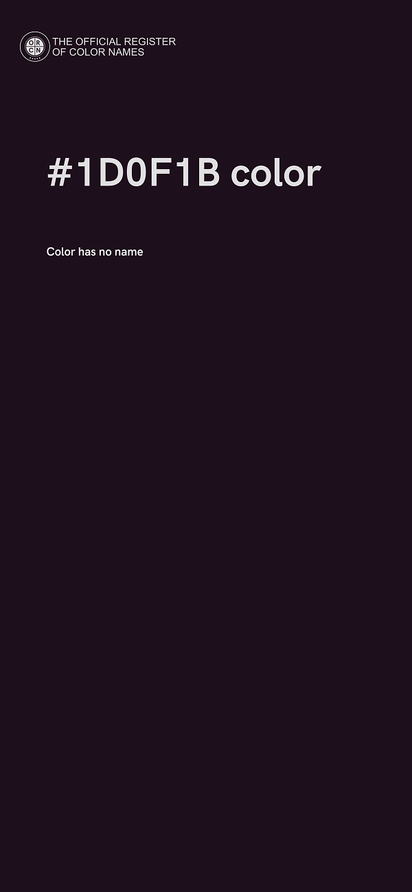 #1D0F1B color image