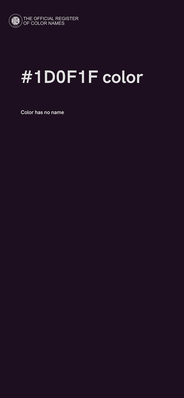 #1D0F1F color image