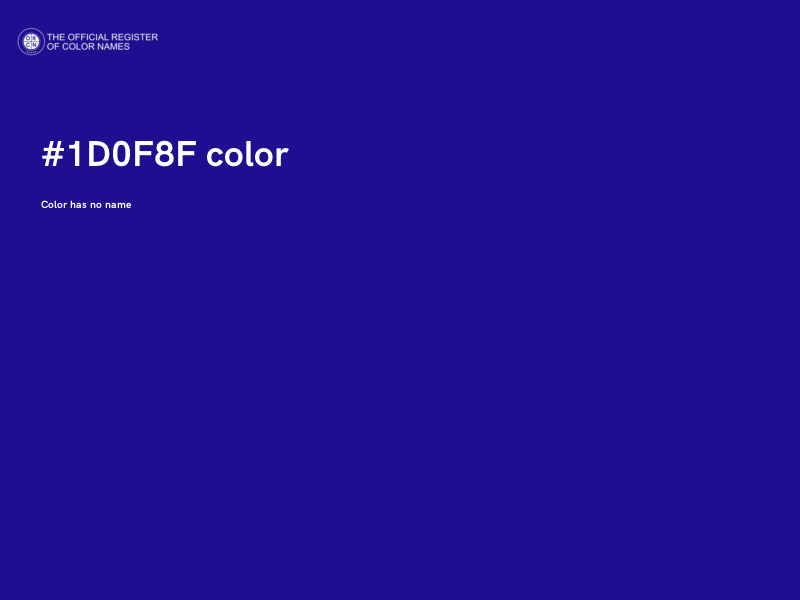 #1D0F8F color image