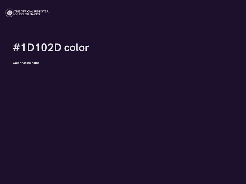 #1D102D color image