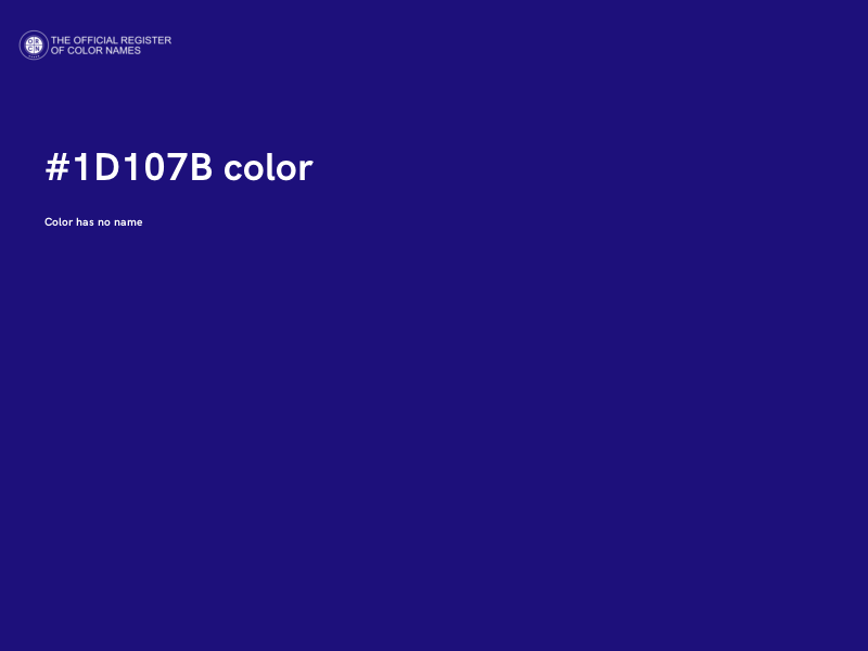 #1D107B color image