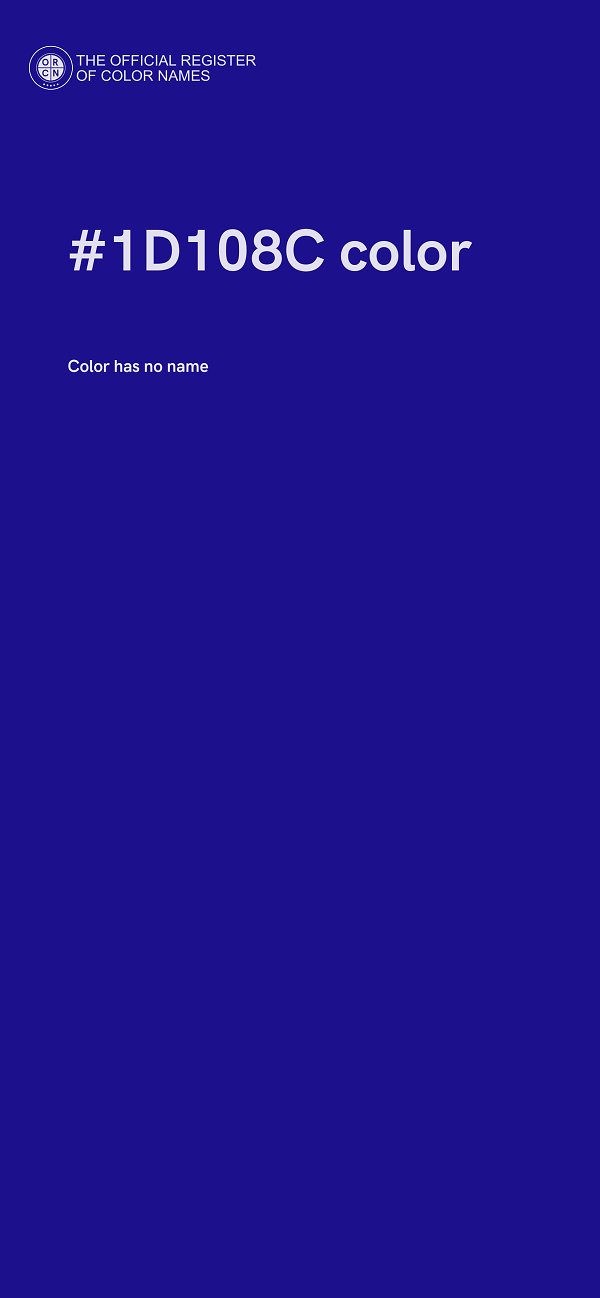 #1D108C color image