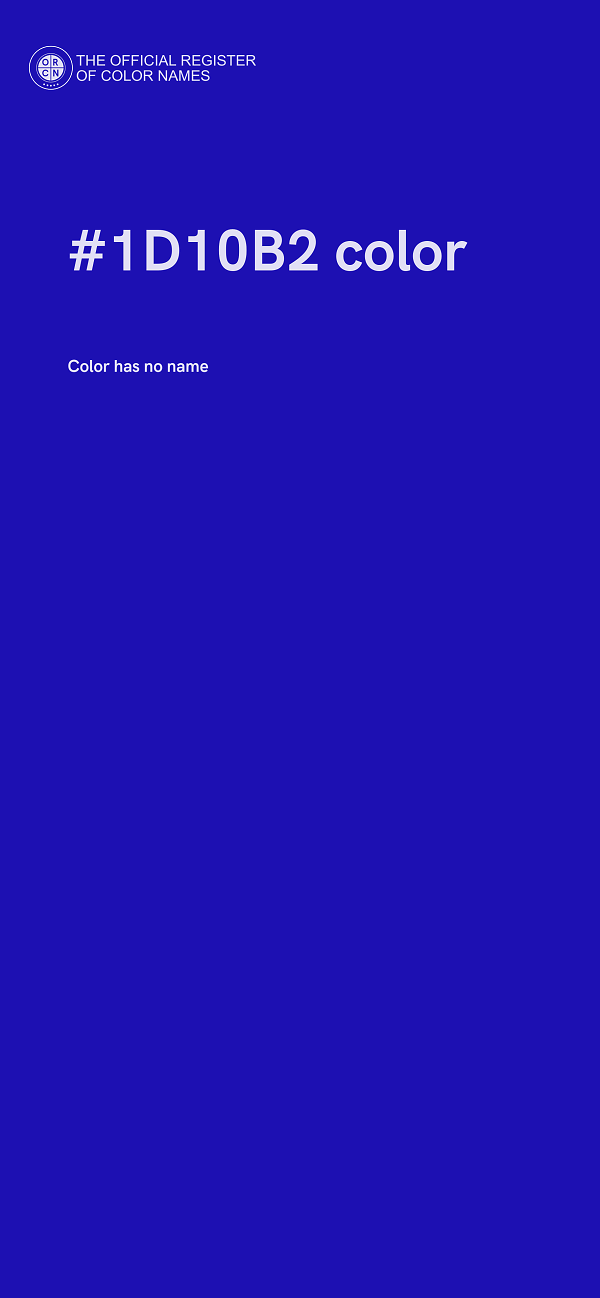 #1D10B2 color image