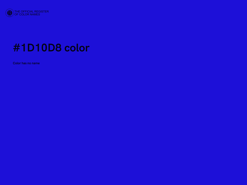 #1D10D8 color image
