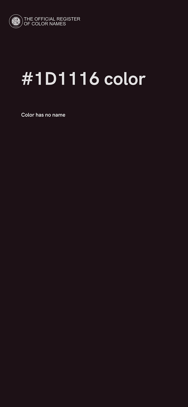 #1D1116 color image
