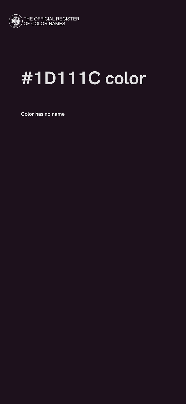 #1D111C color image