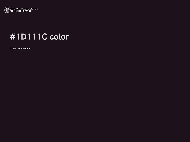 #1D111C color image