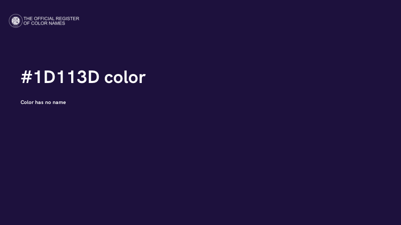 #1D113D color image