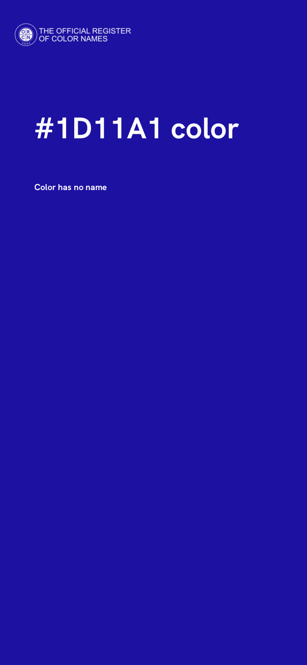 #1D11A1 color image