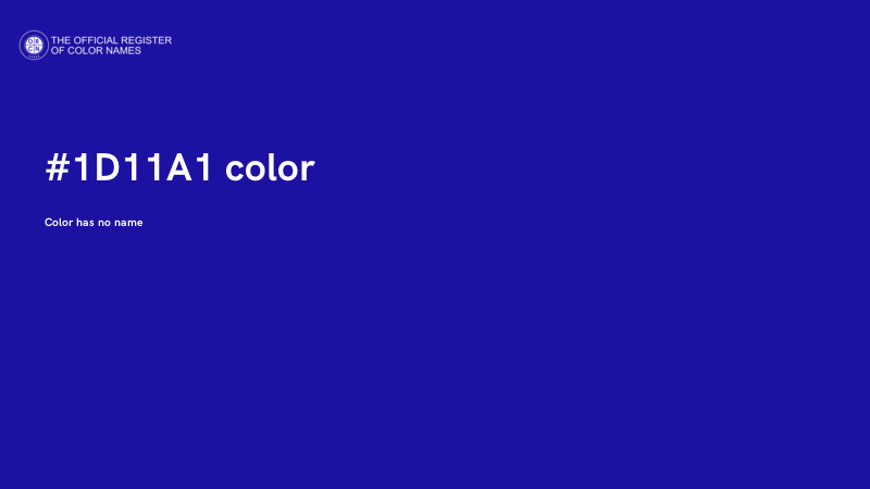 #1D11A1 color image