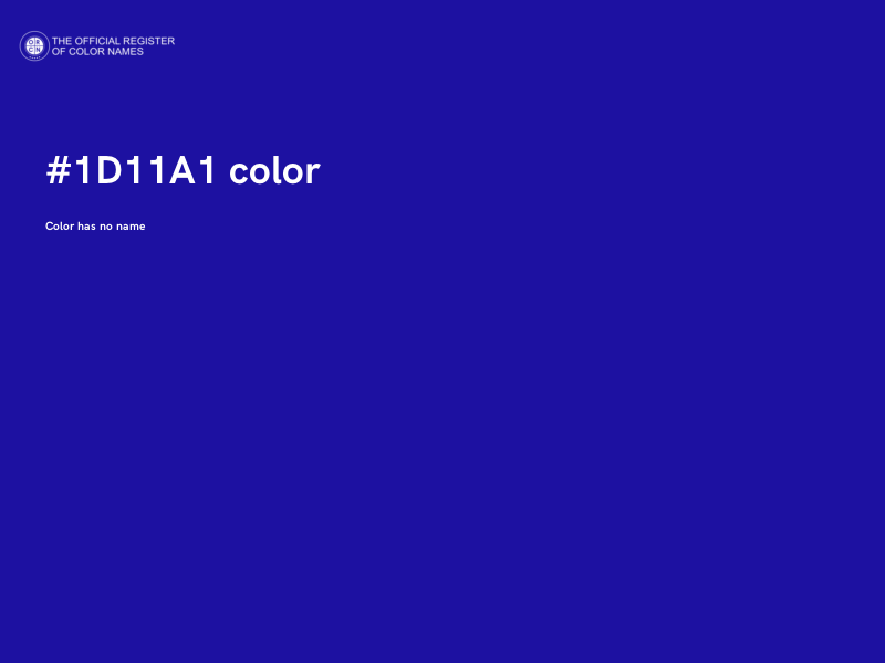 #1D11A1 color image