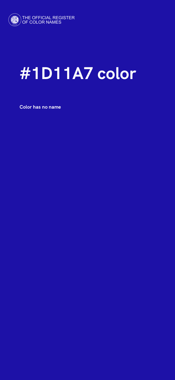 #1D11A7 color image