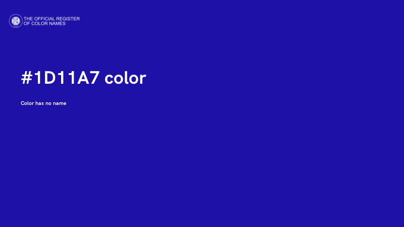 #1D11A7 color image