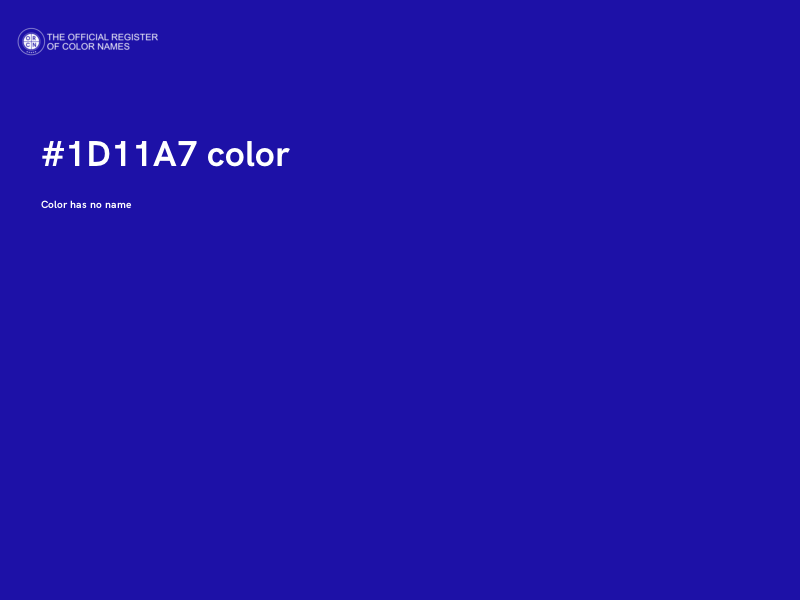 #1D11A7 color image