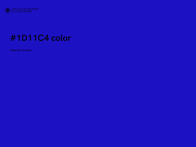 #1D11C4 color image