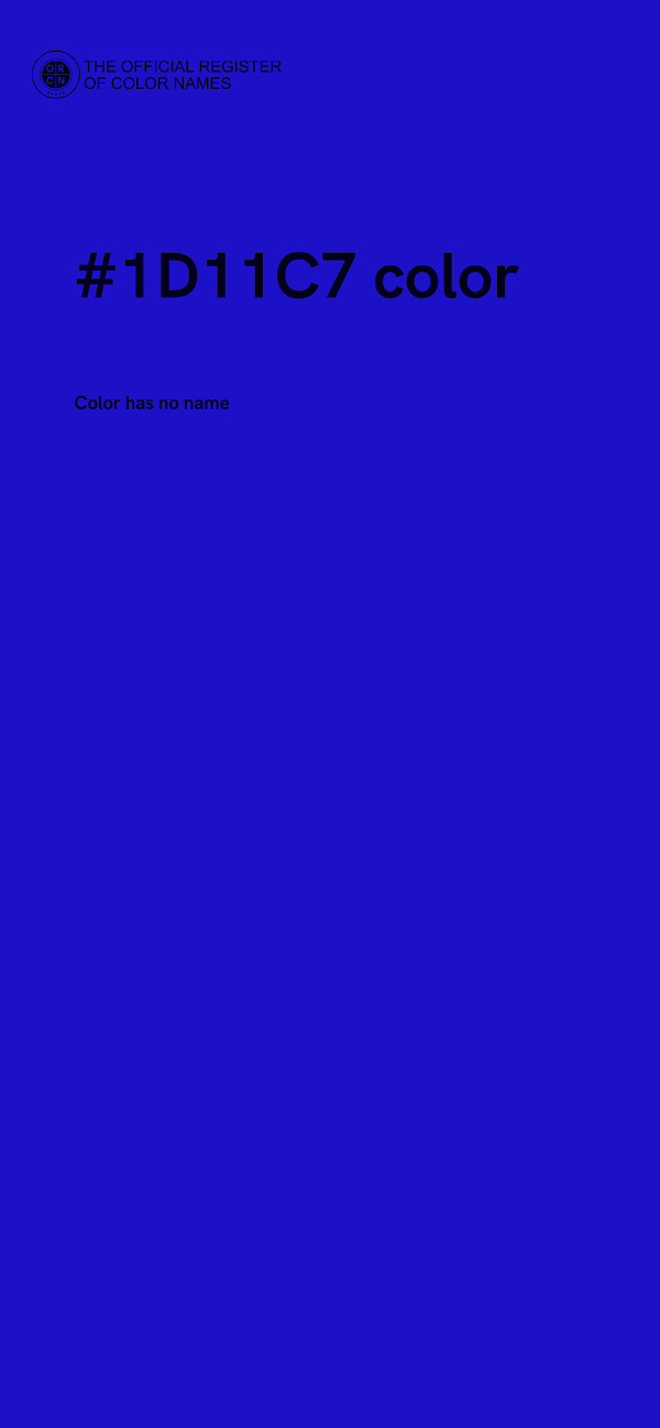 #1D11C7 color image