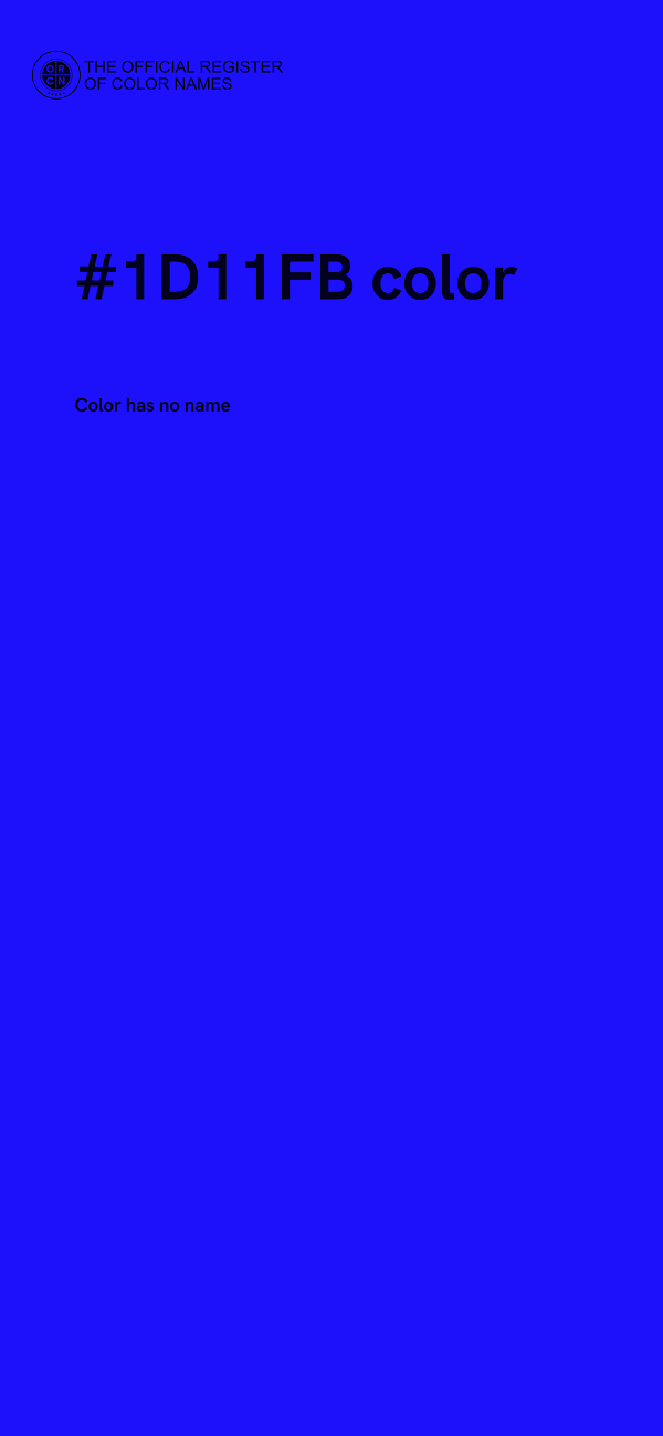 #1D11FB color image