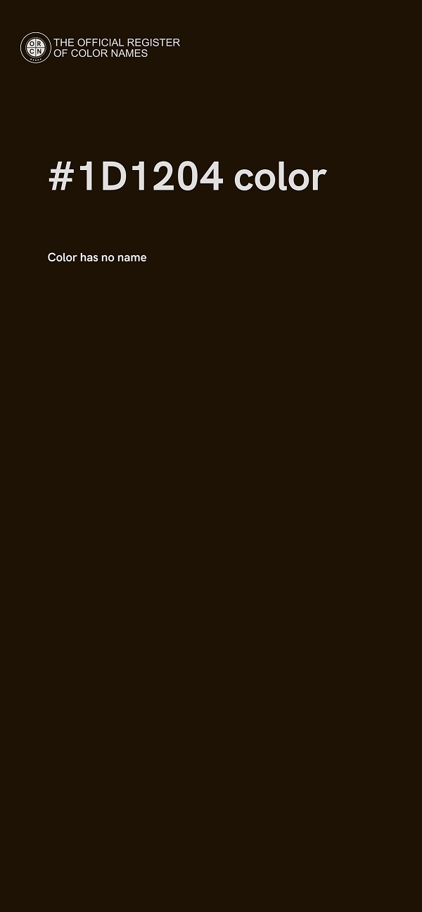 #1D1204 color image