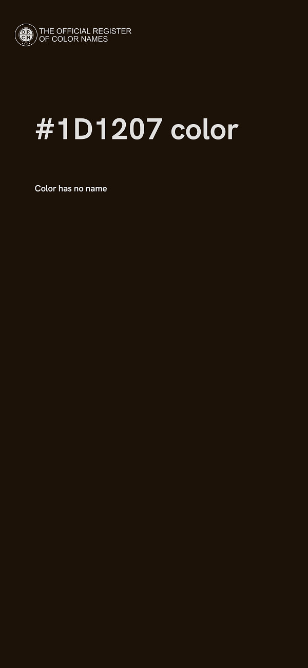 #1D1207 color image