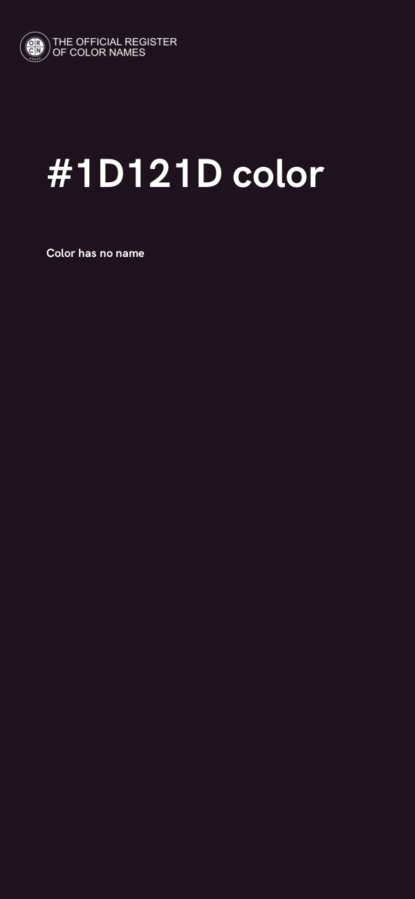#1D121D color image