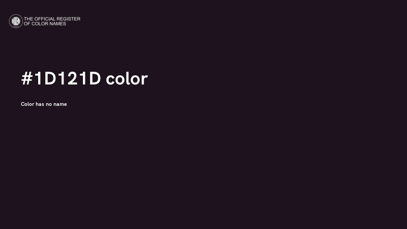 #1D121D color image