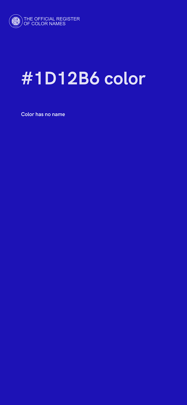#1D12B6 color image
