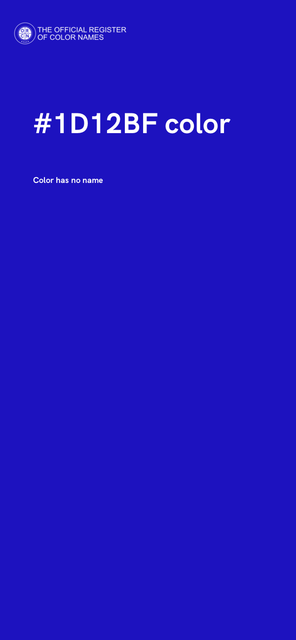 #1D12BF color image